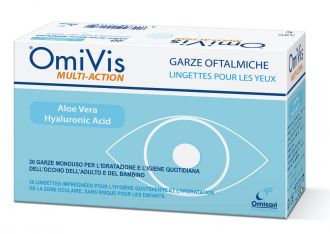 OmiVis Multi-action Garze Oftalmiche " igiene quotidiana dell'occhio "